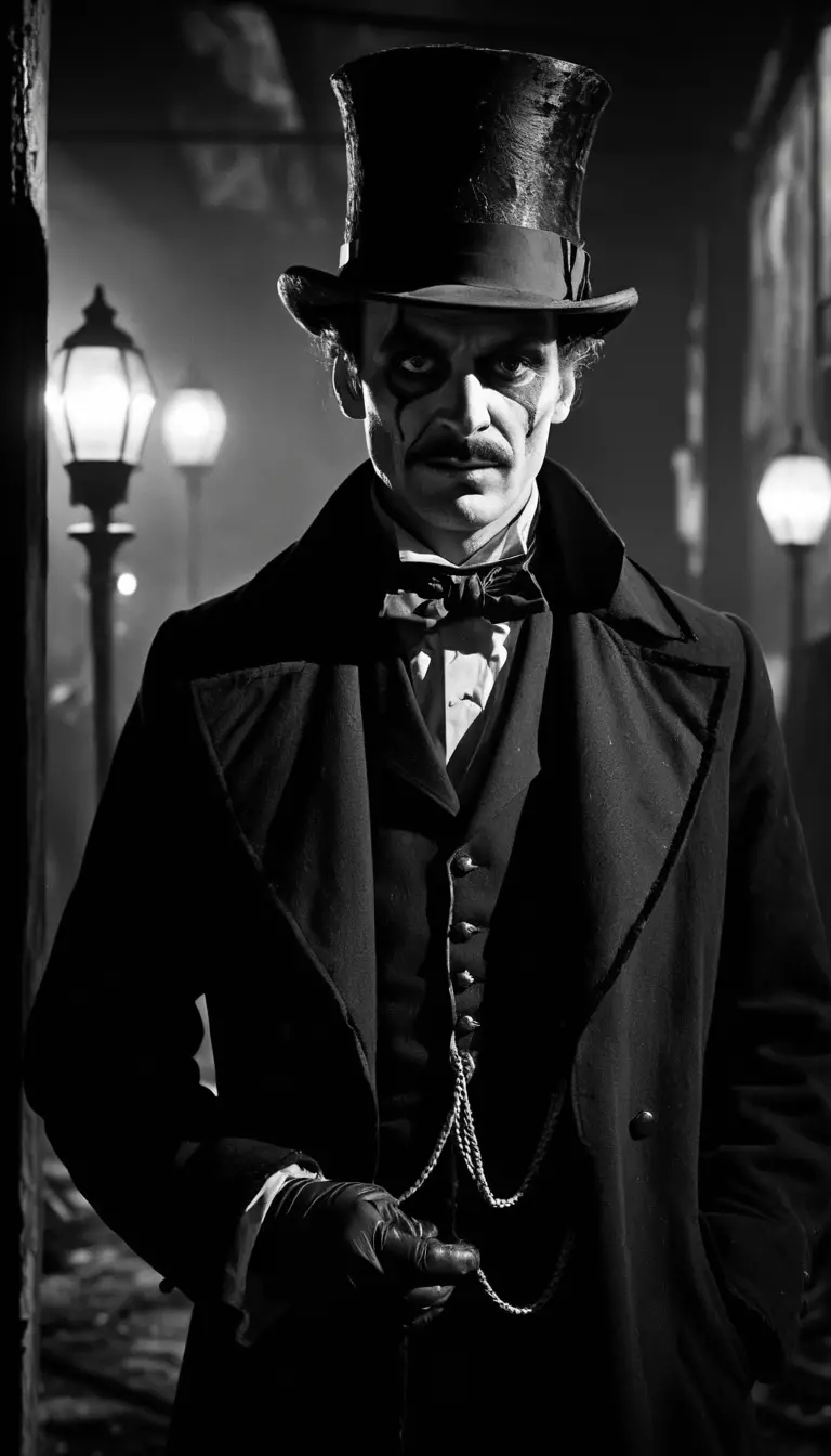 Oscuro maestro di cerimonie al cancello di un carnevale post-apocalittico contorto