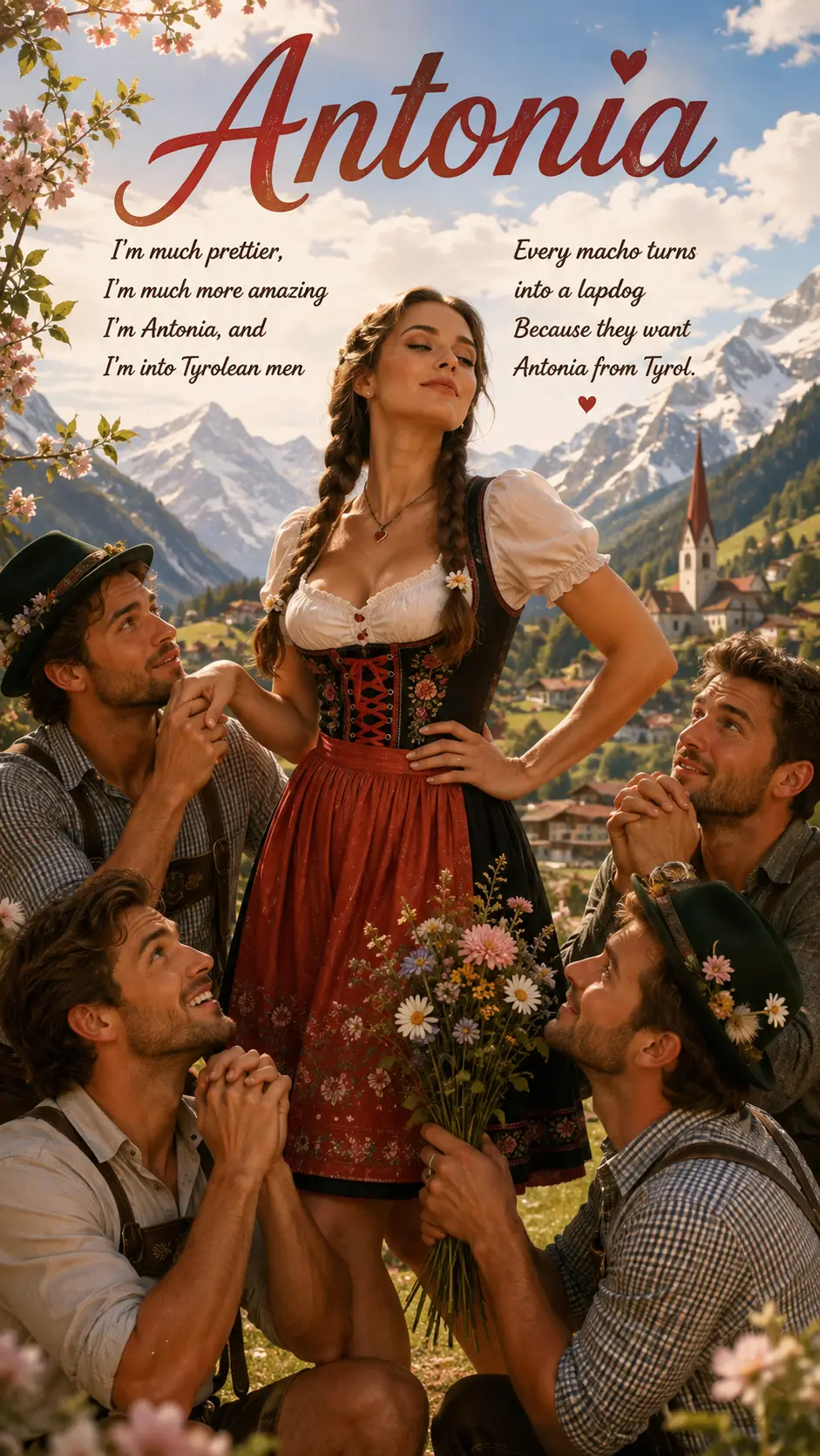 Wunderschöne junge Frau, die stolz ihren einzigartigen Charme umarmt