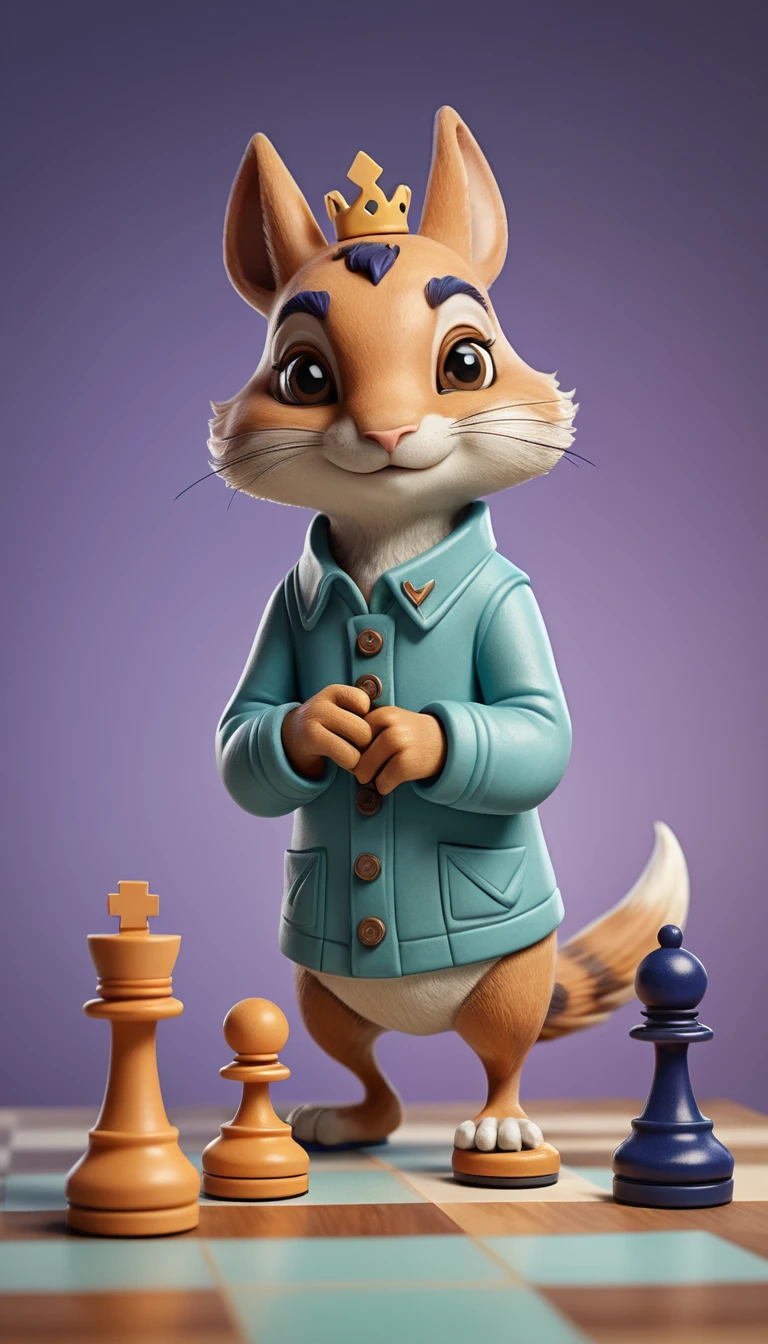 Mythische Schachfigur macht einen cleveren Zug