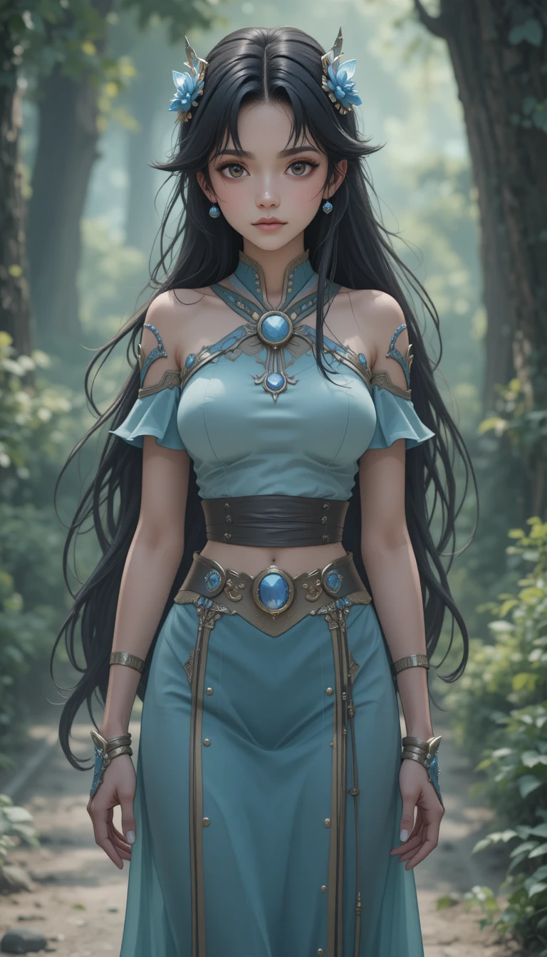 Anime woman from a fantasy world of osamodas