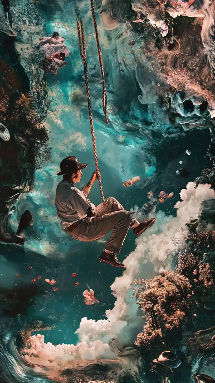 Person taking a powerful swing like a baseball legend