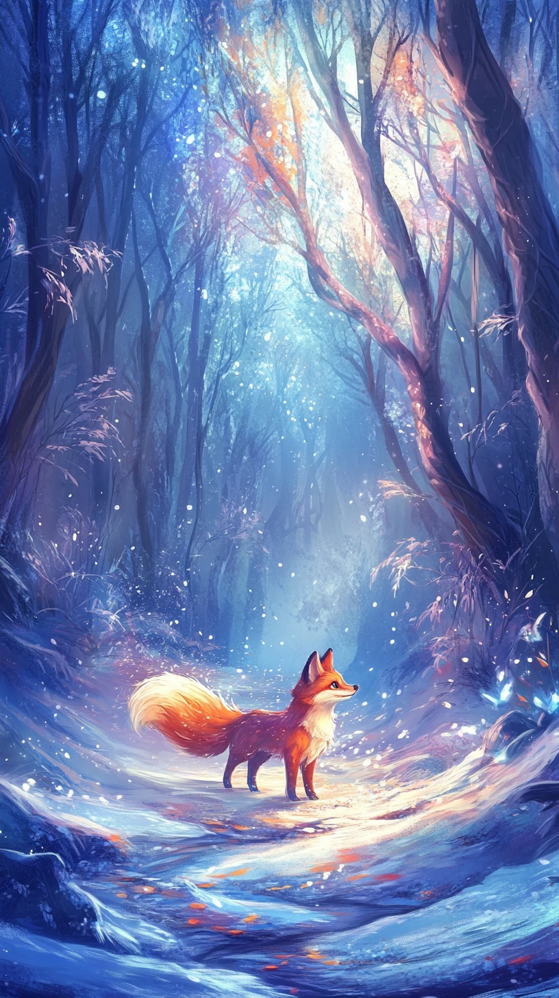 霧毛神秘狐狸漫遊冰火森林