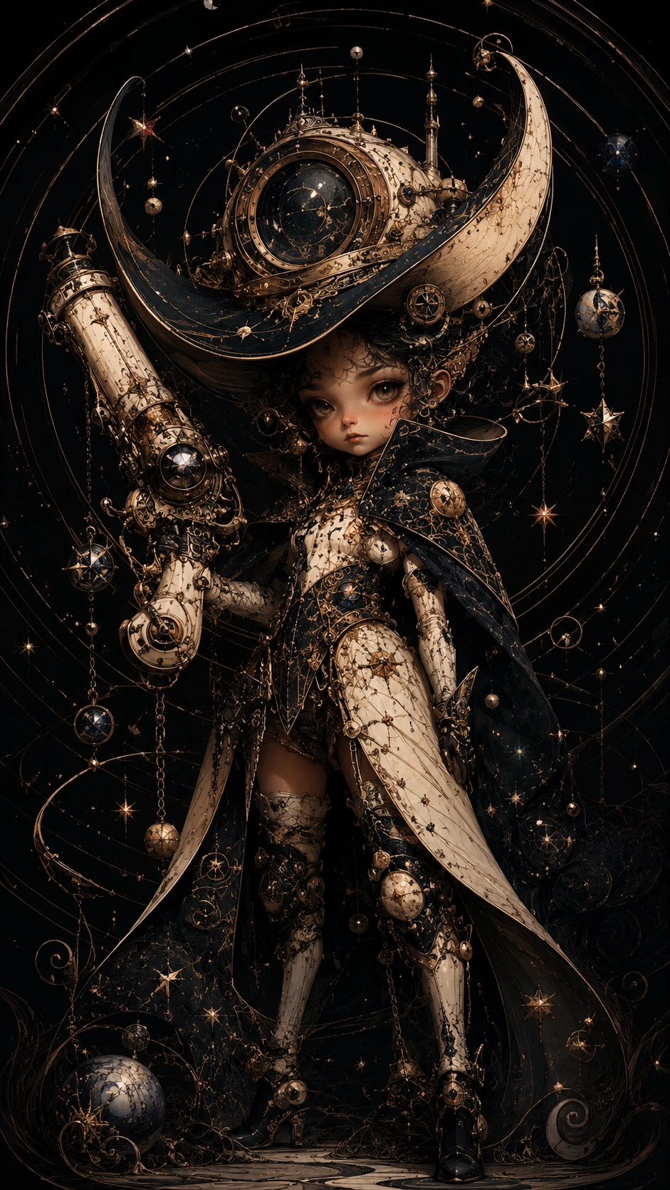手持華麗蒸汽龐克手砲的神祕星之怪盜少女