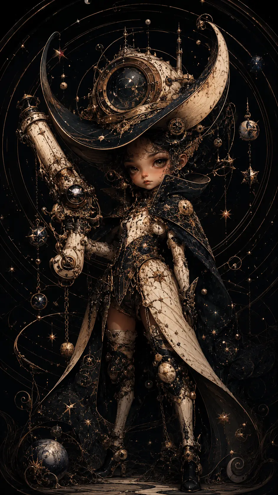 手持華麗蒸汽龐克手砲的神祕星之怪盜少女