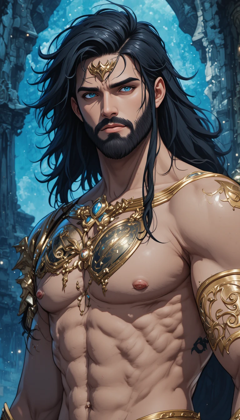 Anime fantasy warrior blessed by thunder phoenix and valkyrie