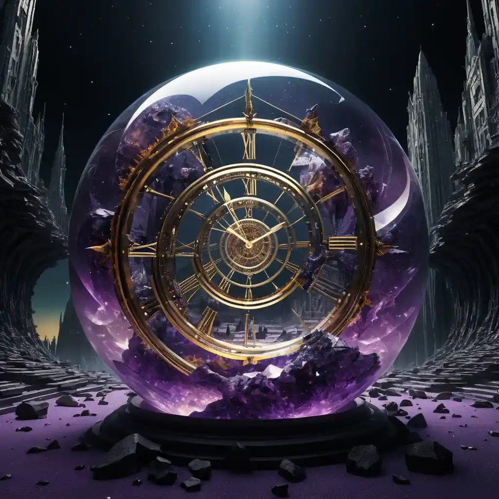 宇宙空間中破碎時間的超現實超立方體