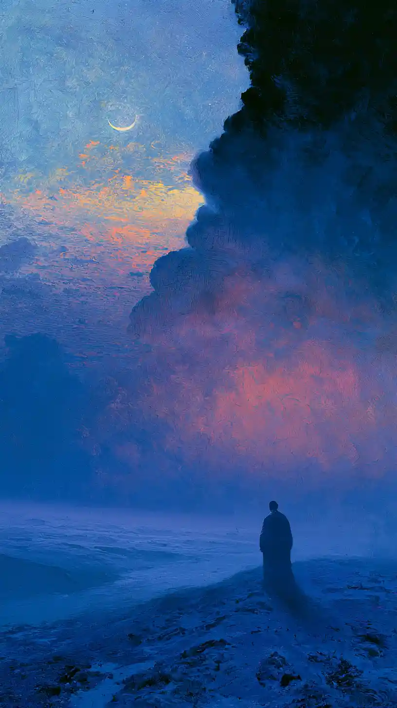 Surreal soulscape of mind and soul in quiet dialogue