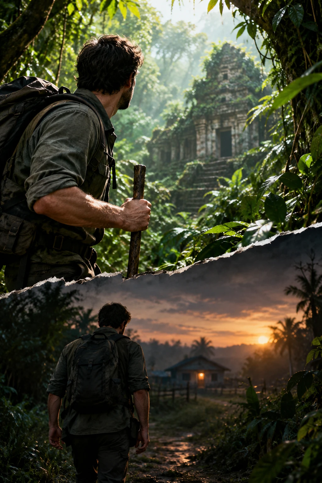 Deep jungle adventure on the journey back home