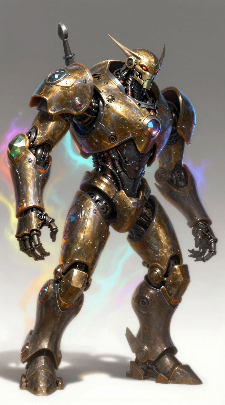 Goblin Technician Piloting A Giant Steel Battle Automaton