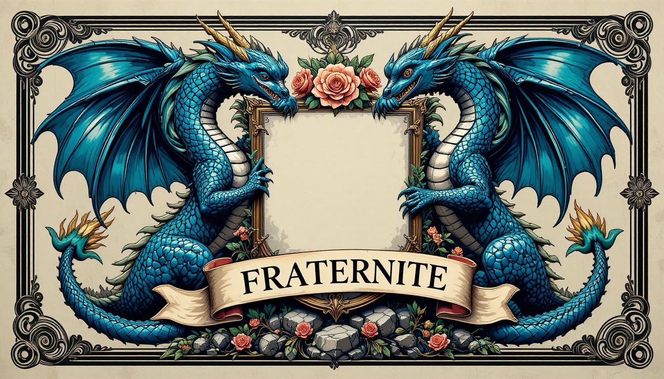 Ornate classical frame with intricate scrollwork border