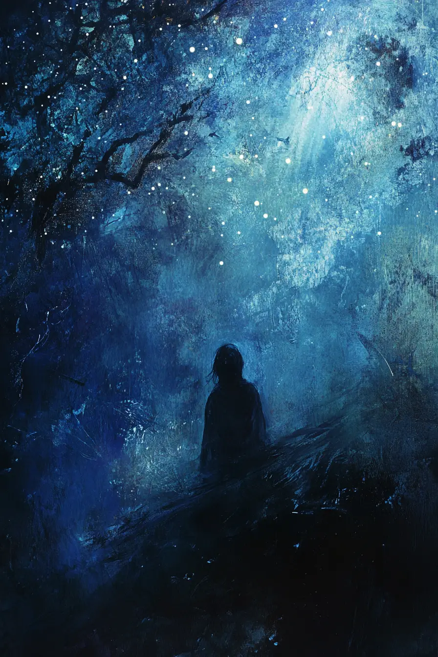 Bright stars shine against darkness before their brief lives end