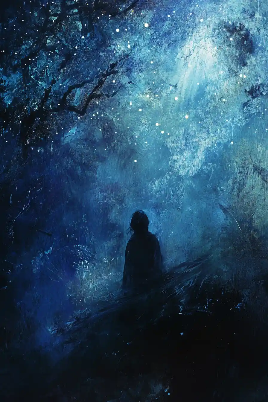 Bright stars shine against darkness before their brief lives end