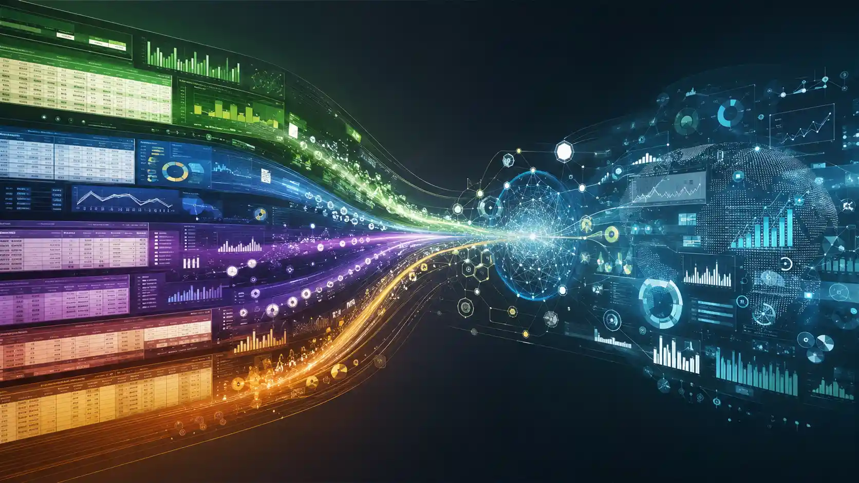 Flussi di dati astratti convergono in un ecosistema analitico unificato