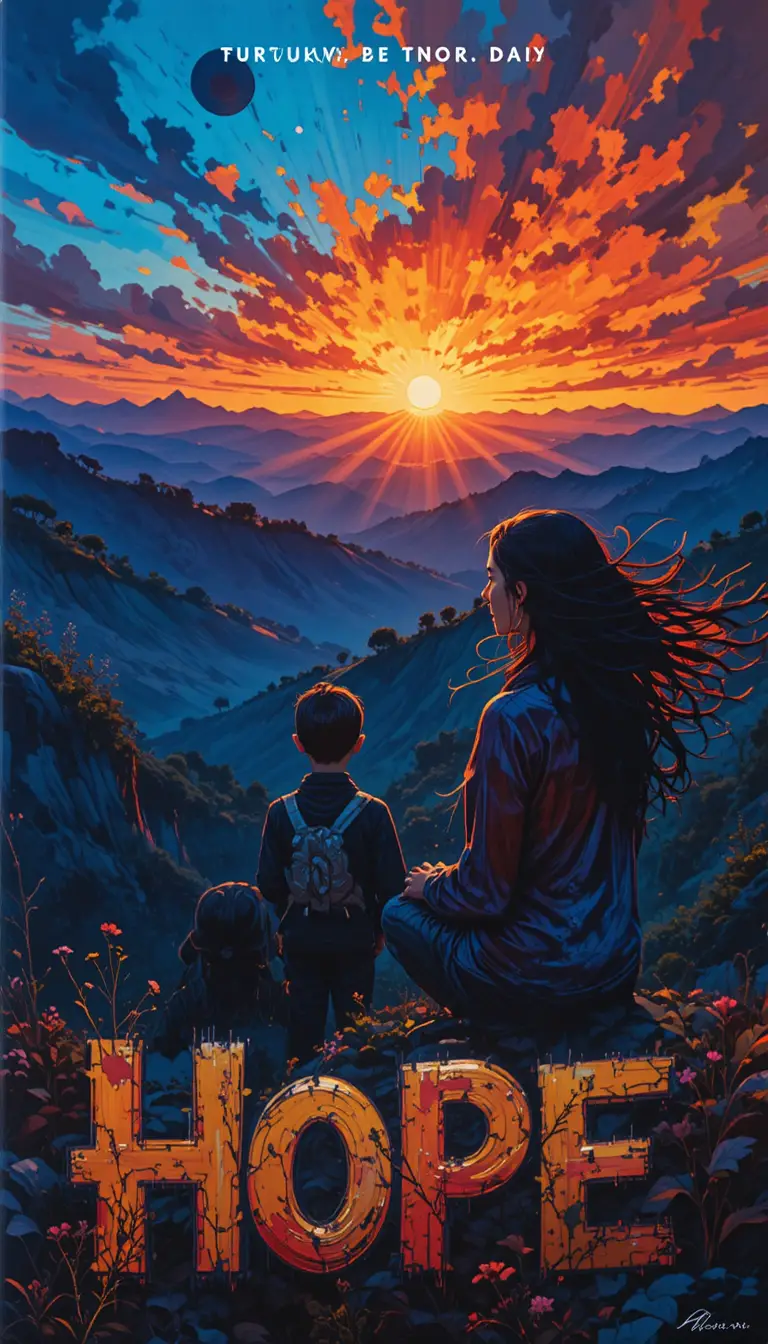 People Watch a Rising Sun as Dawn Colors Shift Across the Sky