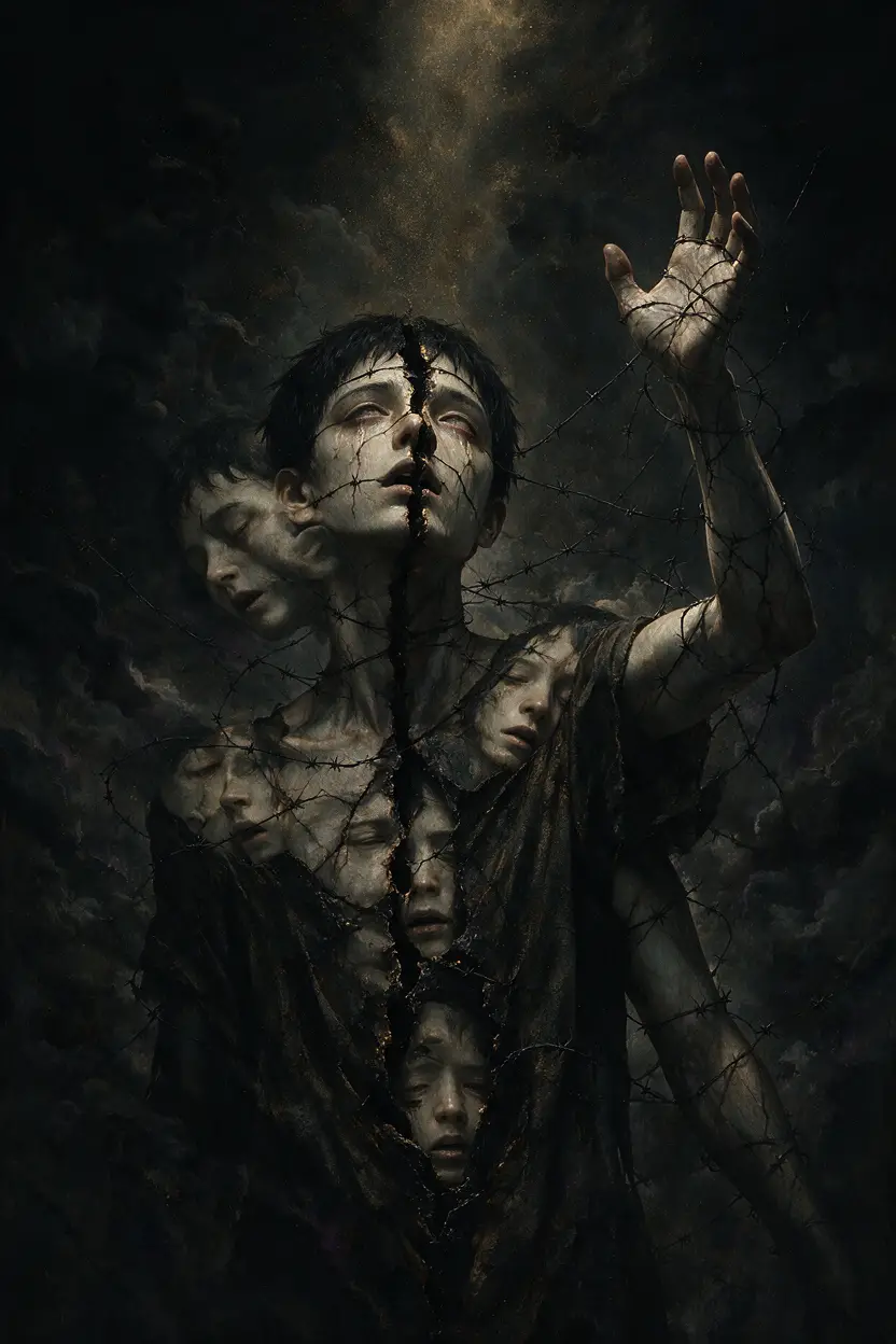 An Iron Cage Becomes a Biting Mouth in a Foreboding Scene