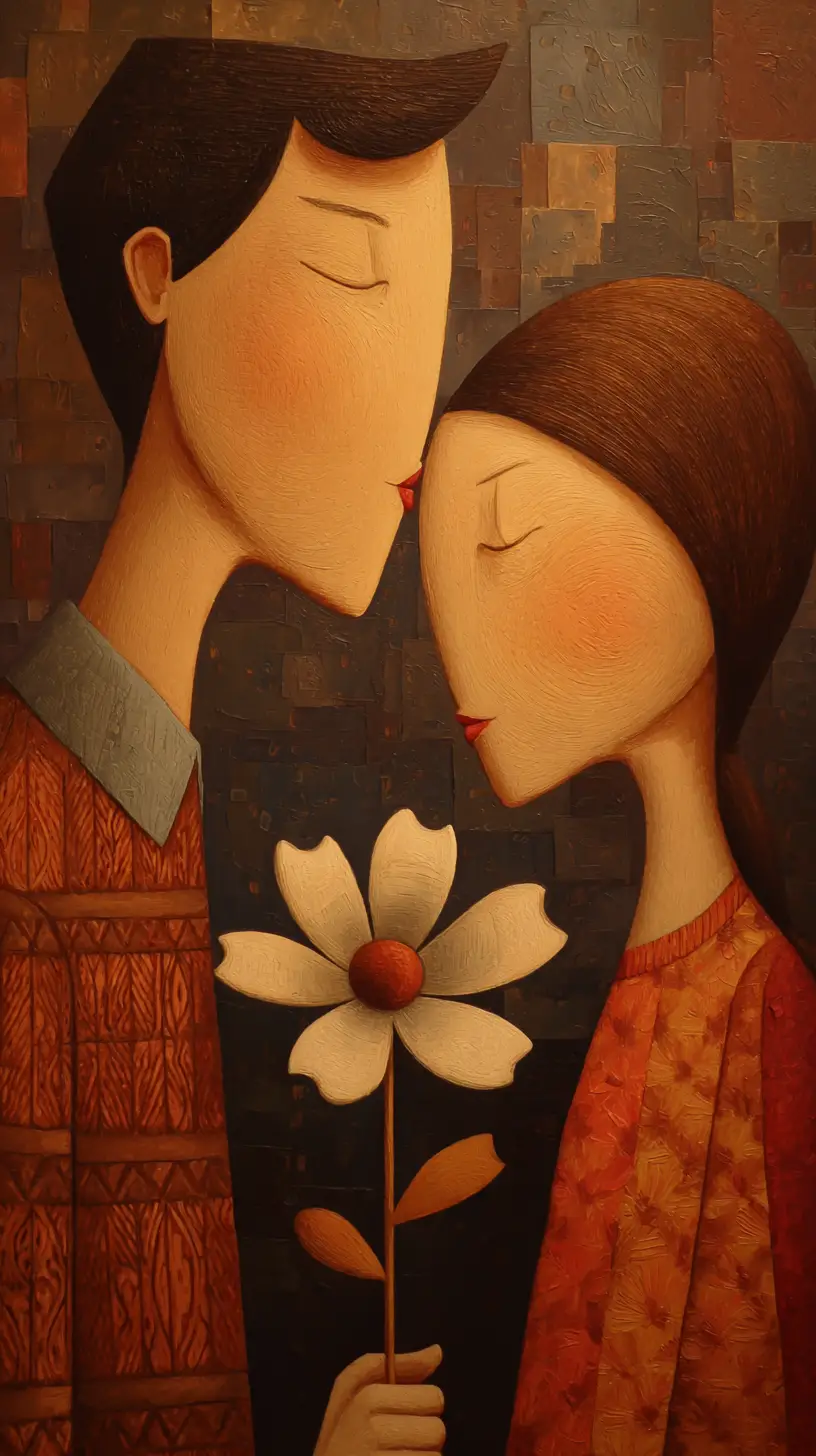A Tender Farewell With a Kiss, a Flower, and Words of Love
