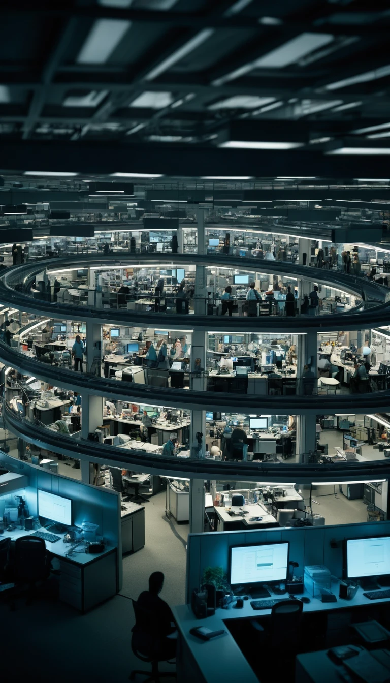 A miniature world tucked inside an oversized stapler