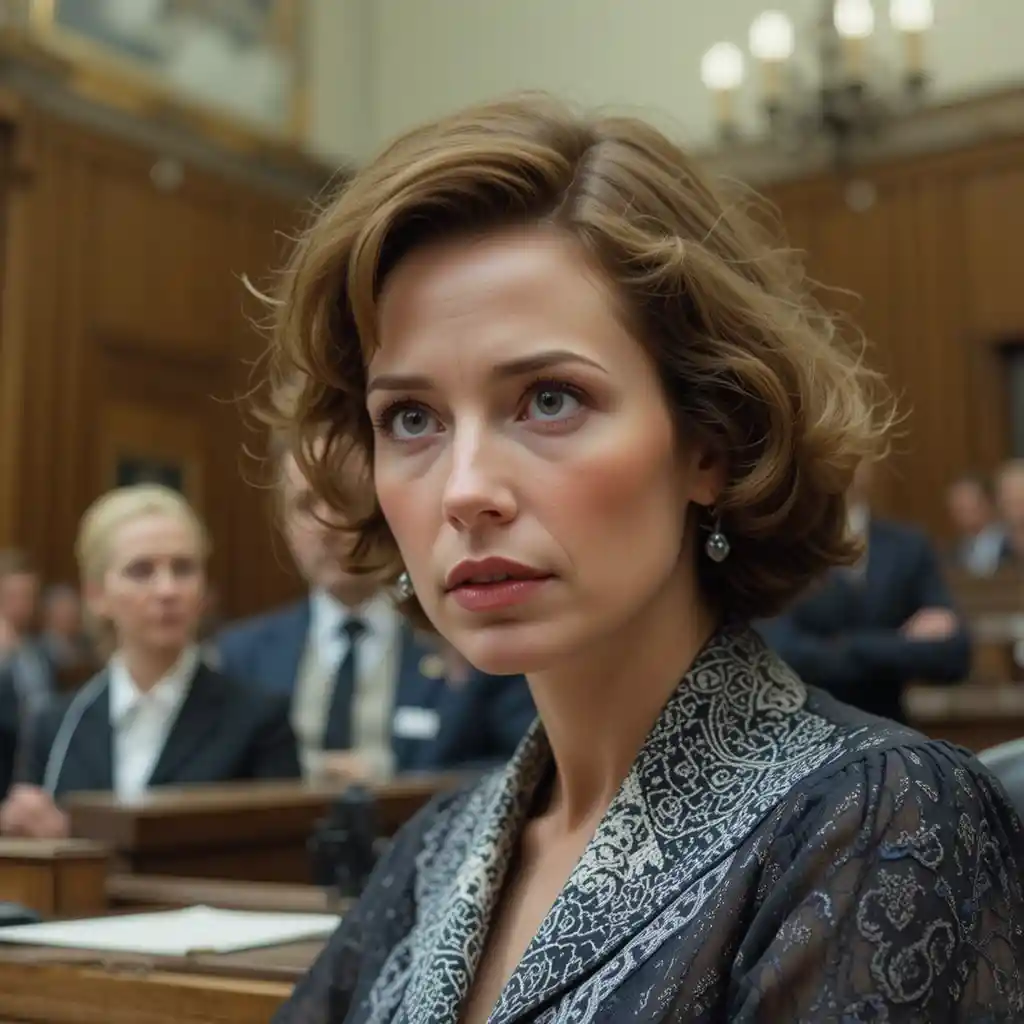 Julianne Nicholson As Esther Randolph Delivers A Courtroom Opening Statement