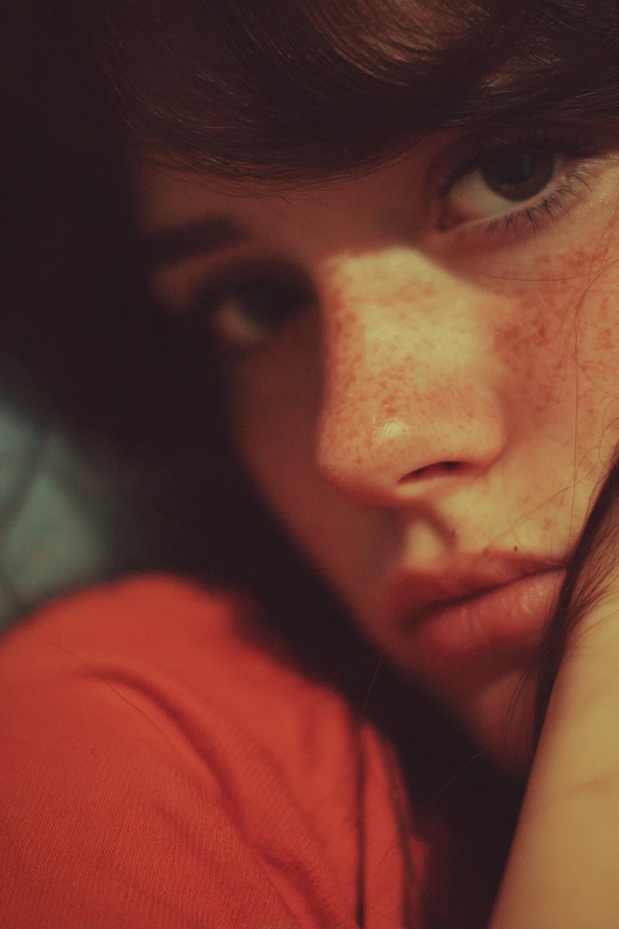 A lonely meditation on unanswered love in a rich, cool-toned palette