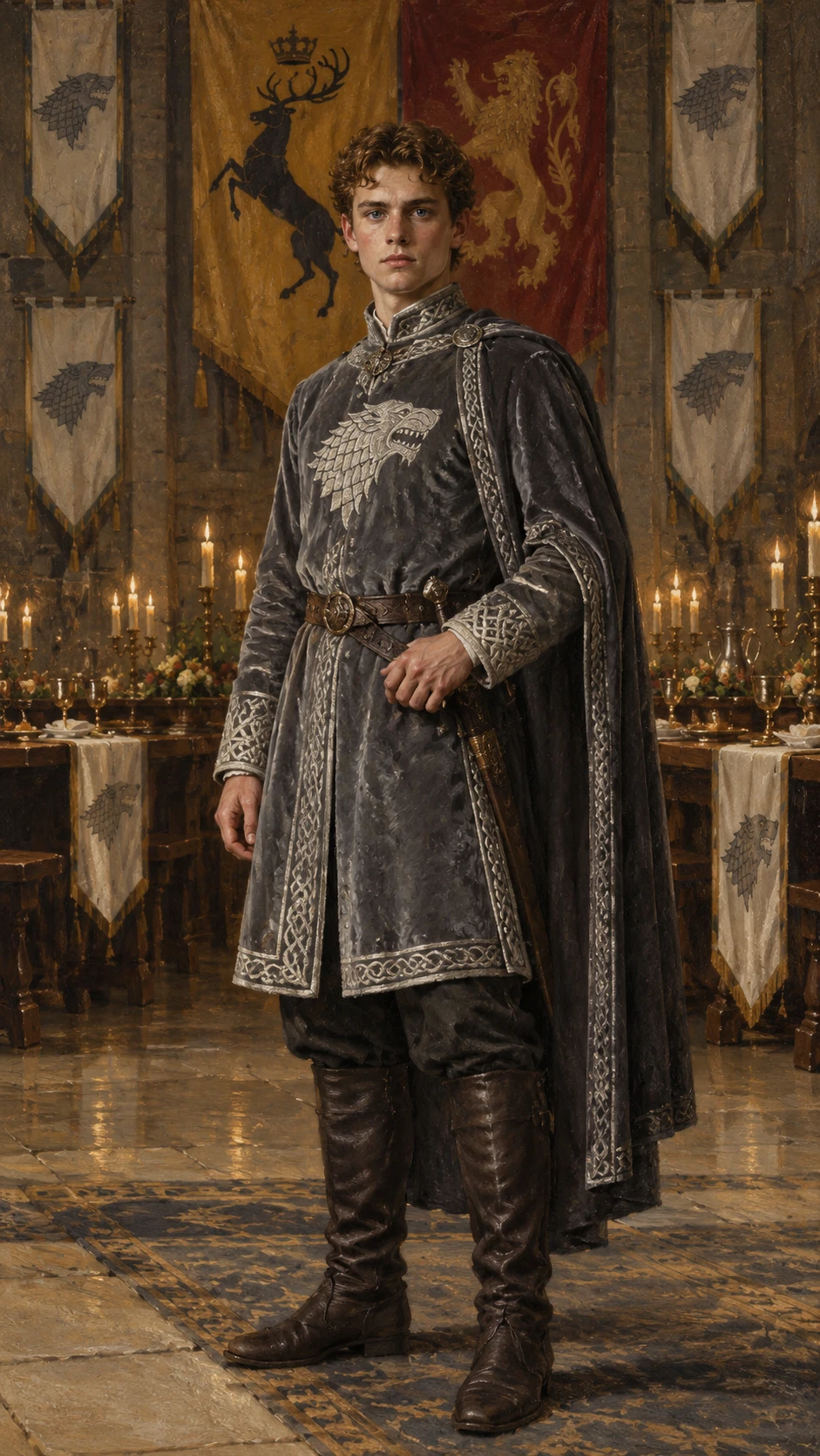 A young man faces the viewer in a Renaissance oil portrait