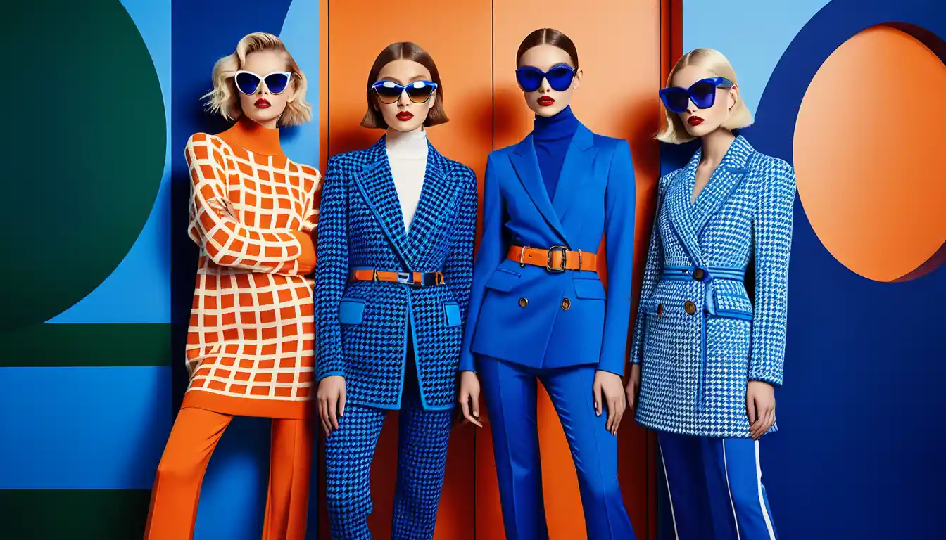 Cinco mujeres posan hombro con hombro en una colorida campaña de moda