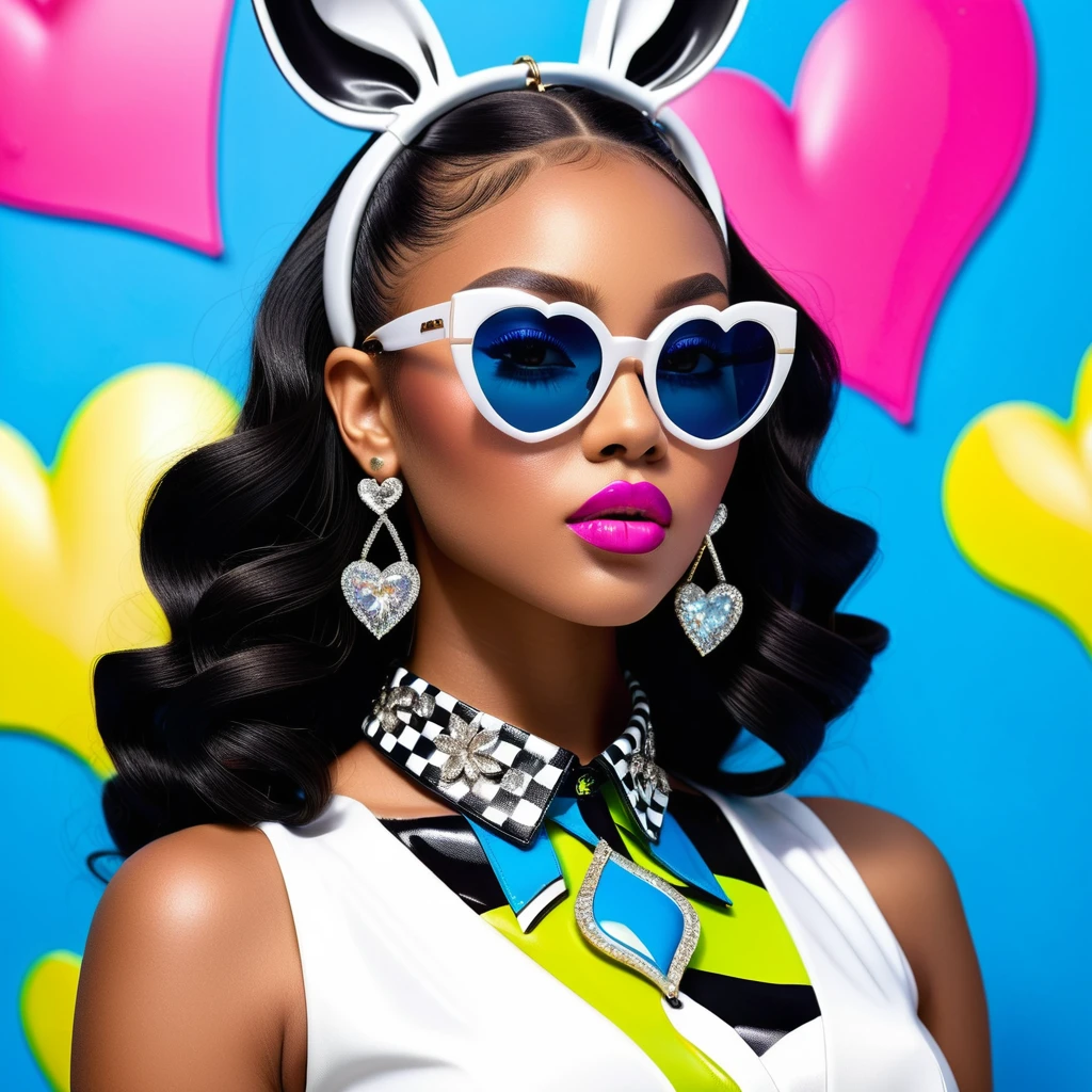 A glamorous woman in profile wears sunglasses and platinum finger wave curls