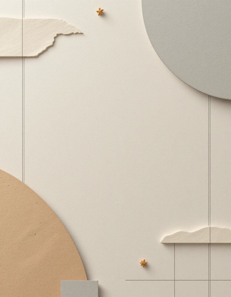 Minimalist abstract beige and gray social media background with centered negative space