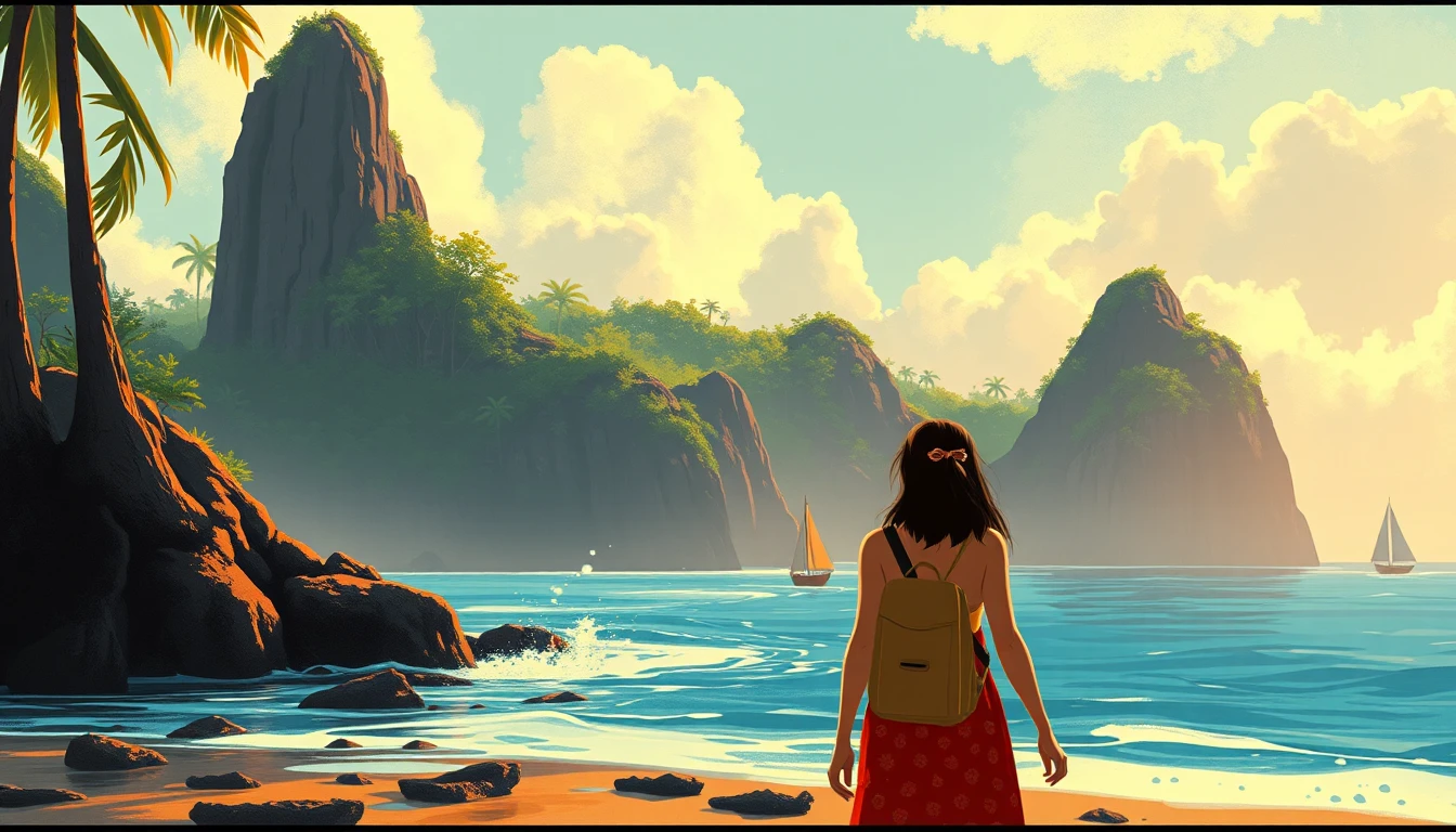 Two Childhood Friends Set Against The Landscapes Of The Philippines