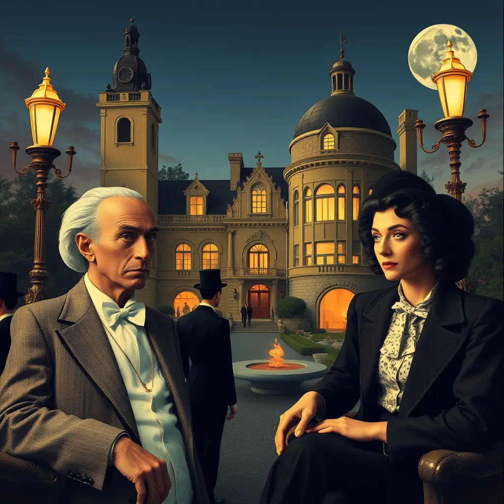 Artistas surrealistas presos numa luxuosa mansão dos anos 1930