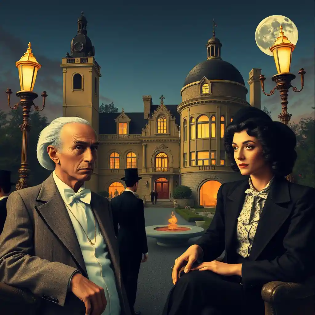 Artistas surrealistas presos numa luxuosa mansão dos anos 1930