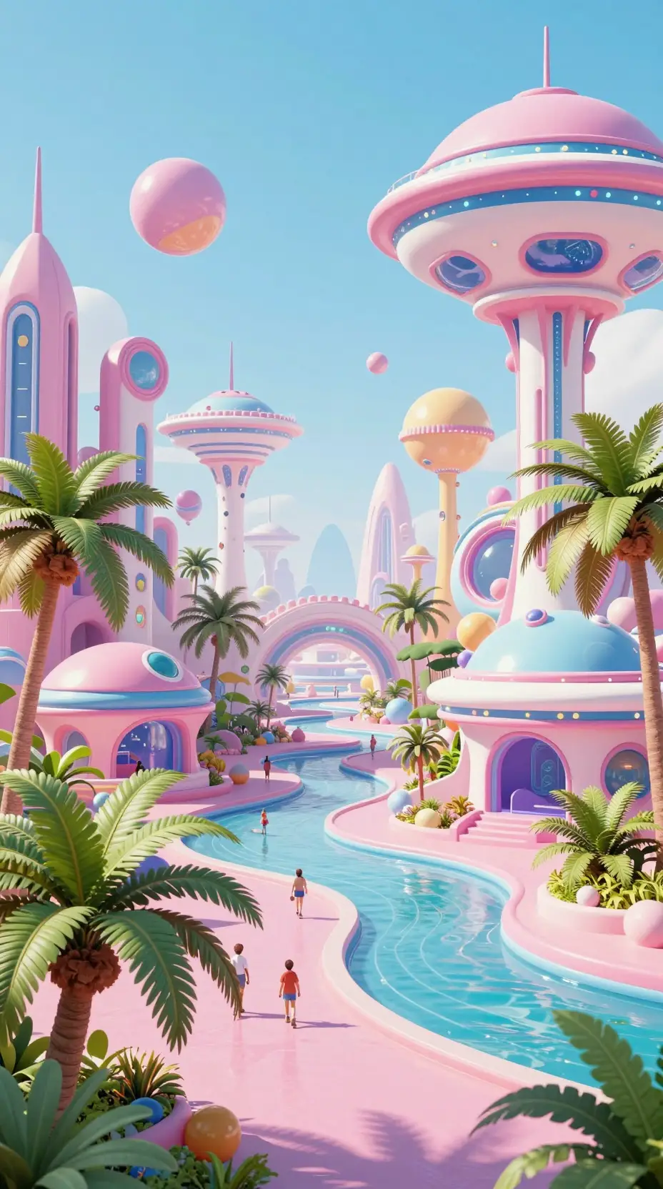 Funky Tropical Colors Bring a Bright, Playful Visual Feel