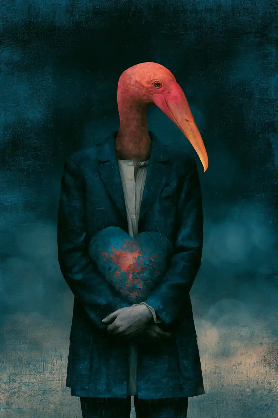 A Surreal Collage Evoking The Quiet Emptiness Of An Unlived Life