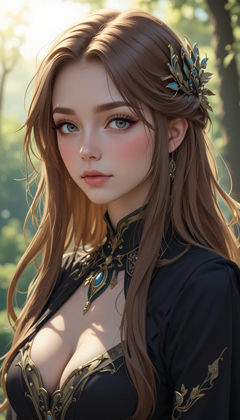 A young witch named Thalya in an animated fantasy world