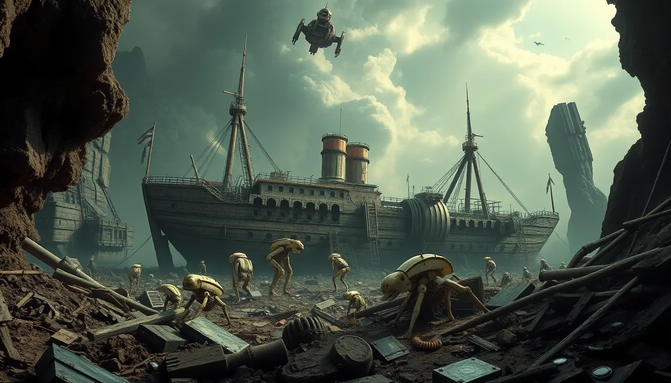 Noahs Ark wreck consumed by robotic termites in decay