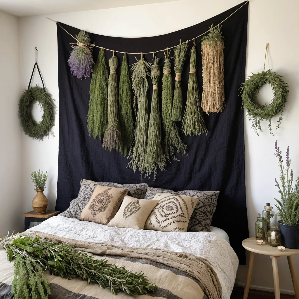 Herb-Infused Wall Hanging