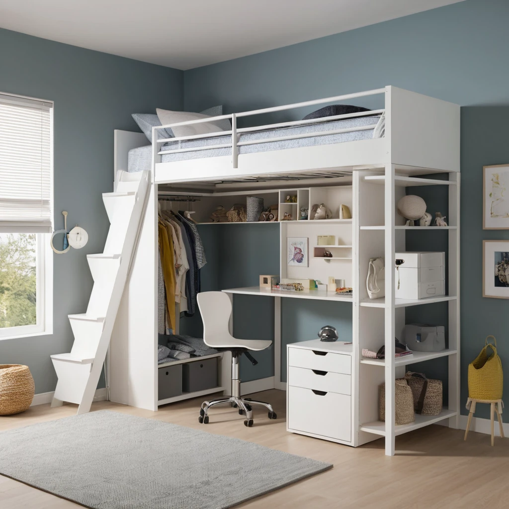 Convertible Loft Bed Closet