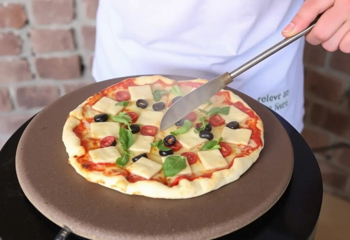 how to cook pizza on stone