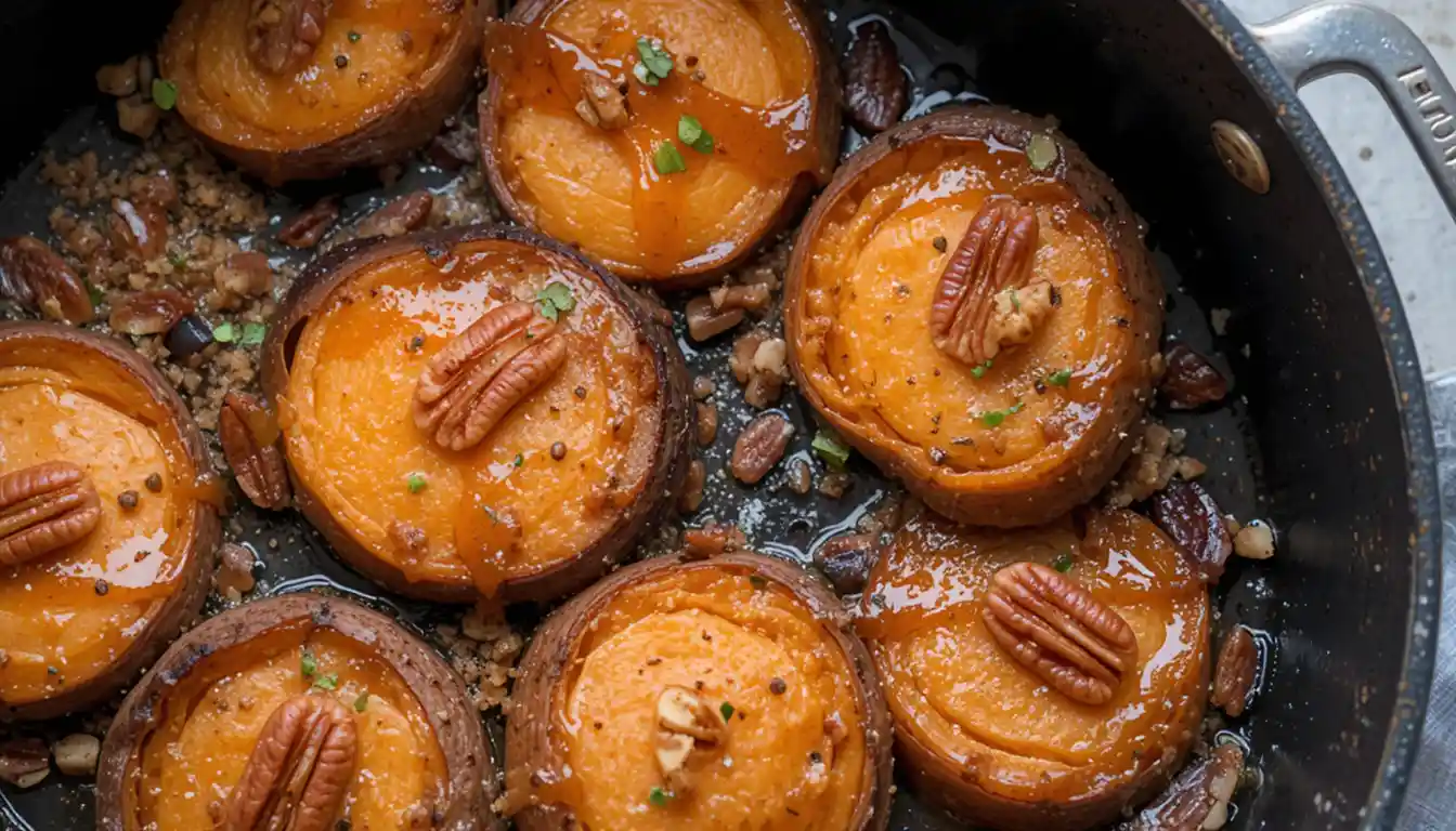 Fondant Sweet Potatoes with Maple Butter Pecan Sauce
Fondant Sweet Potatoes (slow roasted)
Fondant Sweet Potatoes with Maple Bourbon Pecan Glaze
Maple Fondant Sweet Potatoes
Fondant sweet potatoes with maple butter pecan sauce recipe
Fondant Sweet Potatoes: tender, caramelised, and irresistible - especially with Maple Butter Pecan Sauce
How does Gordon Ramsay make fondant potatoes?
How to make sweet potato fondant?
Can you put maple syrup on sweet potatoes?
Why do you have to soak sweet potatoes before baking?
Should you soak potatoes for fondant?
What pairs well with fondant potatoes?
What are the best potatoes for fondant?
What nuts go well with sweet potatoes?
How to make fondant harden in the oven?
What flavors complement sweet potatoes?
Can I add maple syrup instead of honey?
Do paprika and maple syrup go together?
What temperature to bake sweet potatoes?
Can dogs eat sweet potatoes?
Why do you pierce sweet potatoes before baking?
Why are they called fondant potatoes?
What potatoes does Gordon Ramsay use?
Fondant Sweet Potatoes Recipe – A commonly searched term for those looking to prepare this dish.
Maple Butter Pecan Sauce – Highlights the key sauce component, appealing to those interested in the glaze.
Slow Roasted Sweet Potatoes – Emphasizes the cooking method that results in tender, caramelized potatoes.
Holiday Side Dishes – Targets users seeking festive recipes for occasions like Thanksgiving or Christmas.
Vegetarian Side Dish Recipes – Appeals to vegetarians looking for flavorful side options.
Maple Bourbon Pecan Glaze – An alternative glaze variation that adds depth to the dish.
Fondant Potatoes – A broader term encompassing both sweet and regular potato versions.
Pecan Glazed Sweet Potatoes – Focuses on the nutty topping that complements the sweetness of the potatoes.
Comfort Food Recipes – Positions the dish as a hearty and satisfying meal choice.
Easy Sweet Potato Recipes – Appeals to users seeking simple yet delicious ways to prepare sweet potatoes.
What is another name for fondant potatoes?
How to make fondant potatoes?
Fondant sweet potatoes with maple butter pecan sauce recipe
Brown butter sweet potato casserole
Garlic butter sweet potato stacks
Sweet potato dressing recipe
Sweet potatoes recipe
Brown butter sweet potatoes
Brown butter and sage sweet Potato Casserole
Sweet potato stacks with brown sugar