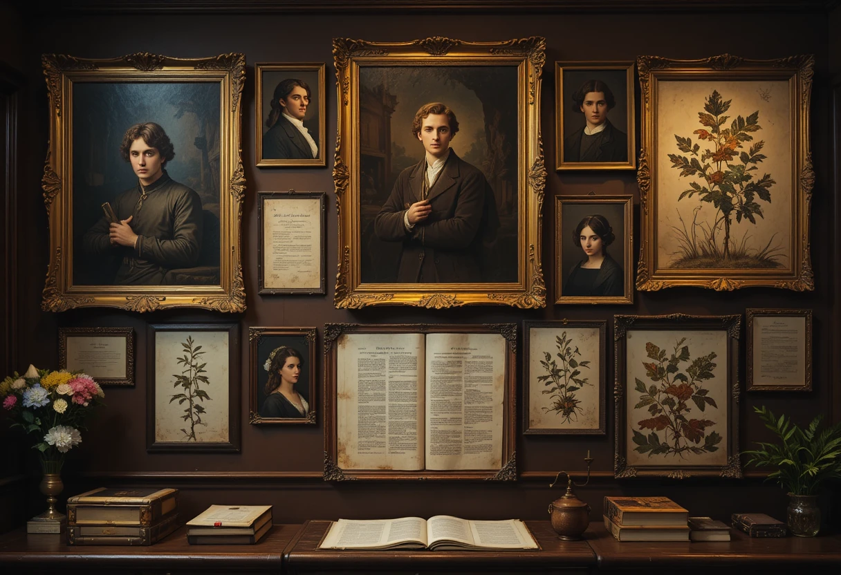 Dark Academia Wall Decor for Vintage Scholarly Interiors Dark Academia Wall Decor