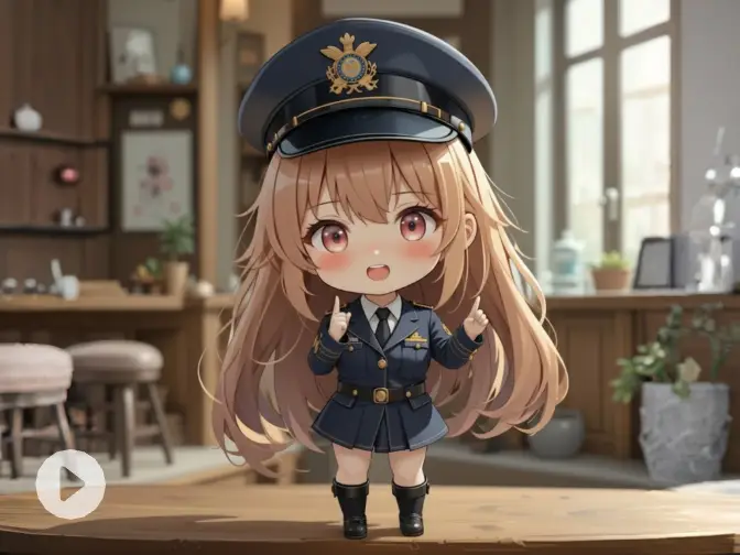 ein süßes Anime-VTuber-Video, erstellt mit dem PicLumen KI-Videogenerator