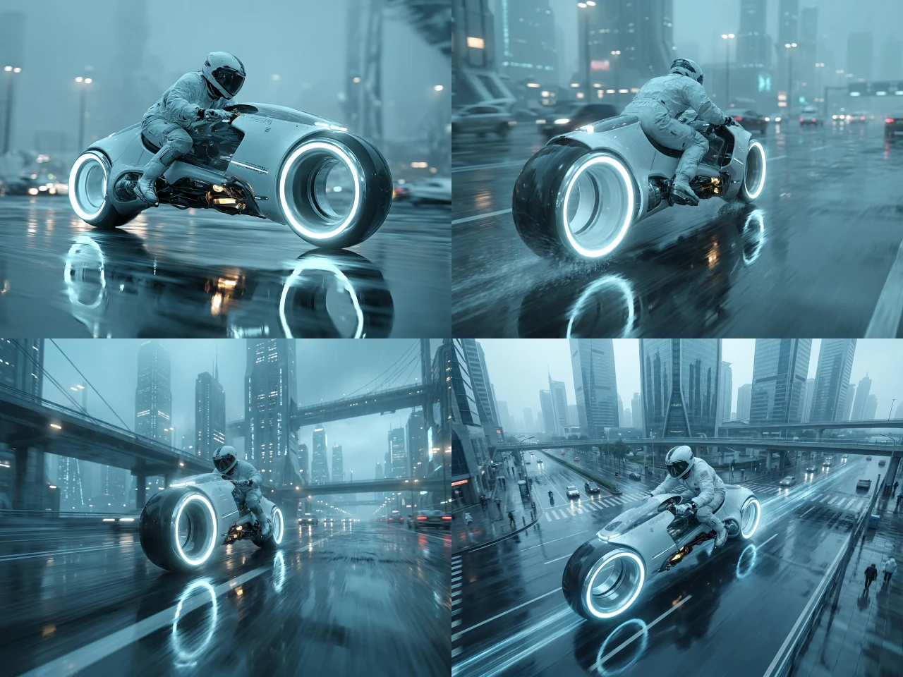 Vídeo de filme com múltiplos takes gerado por ferramentas de IA