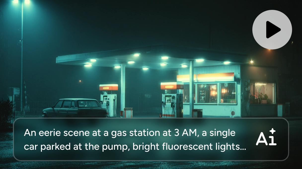 AI-generated video with a terrifying atmosphere