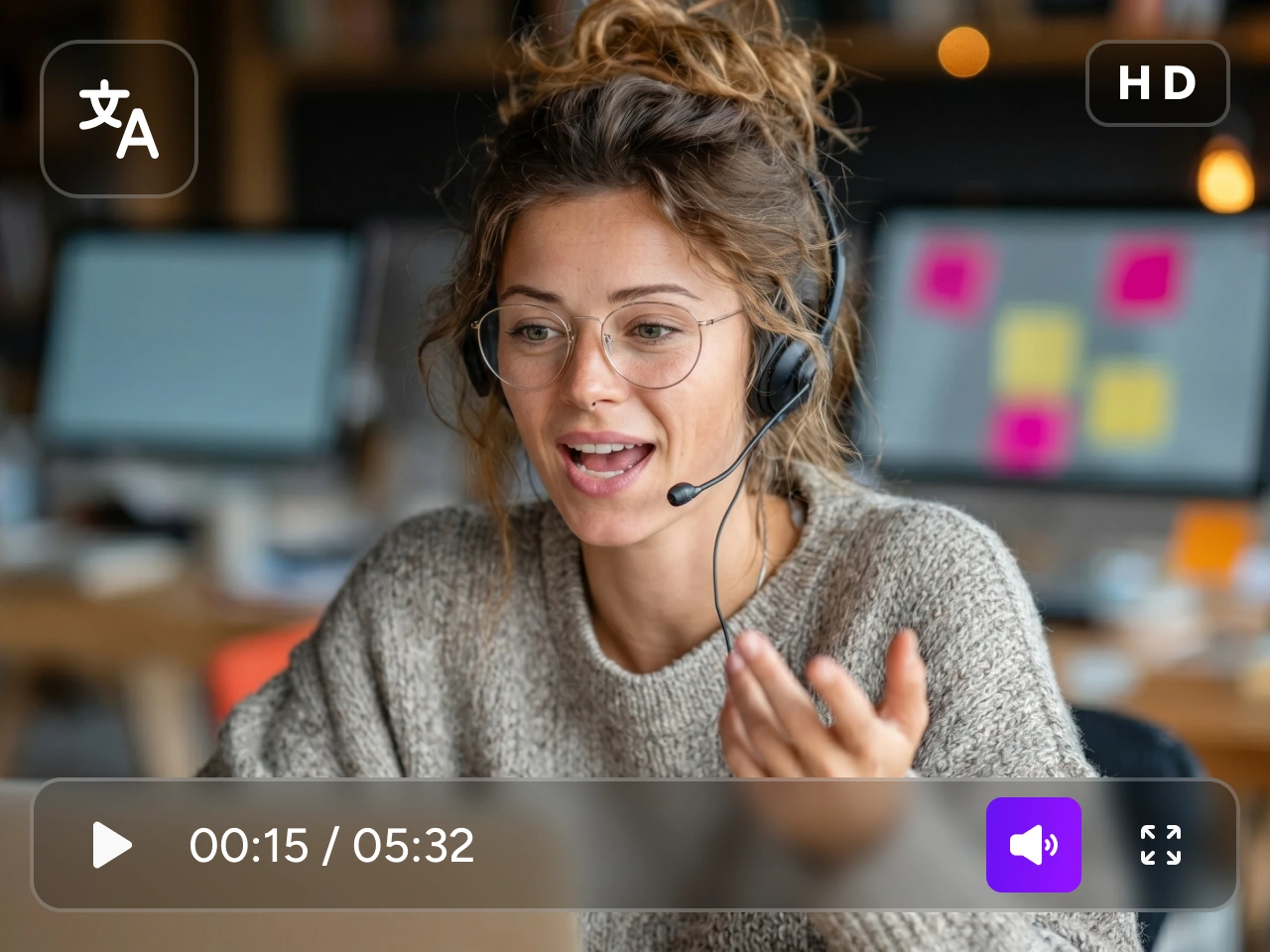 Vidéos éducatives en ligne générées par IA en plusieurs langues
