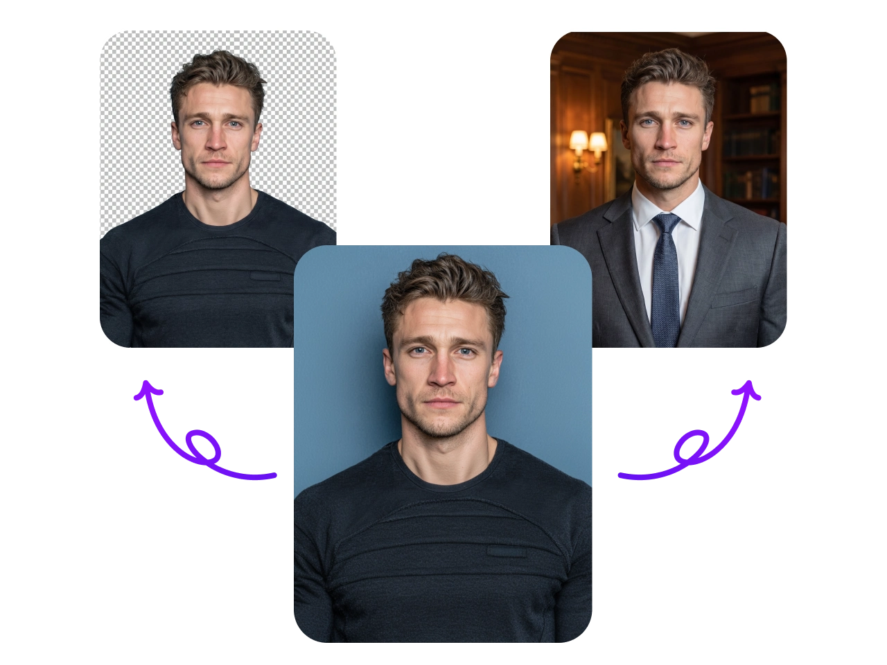 AI helps adapt backgrounds and clothing in passport photos
