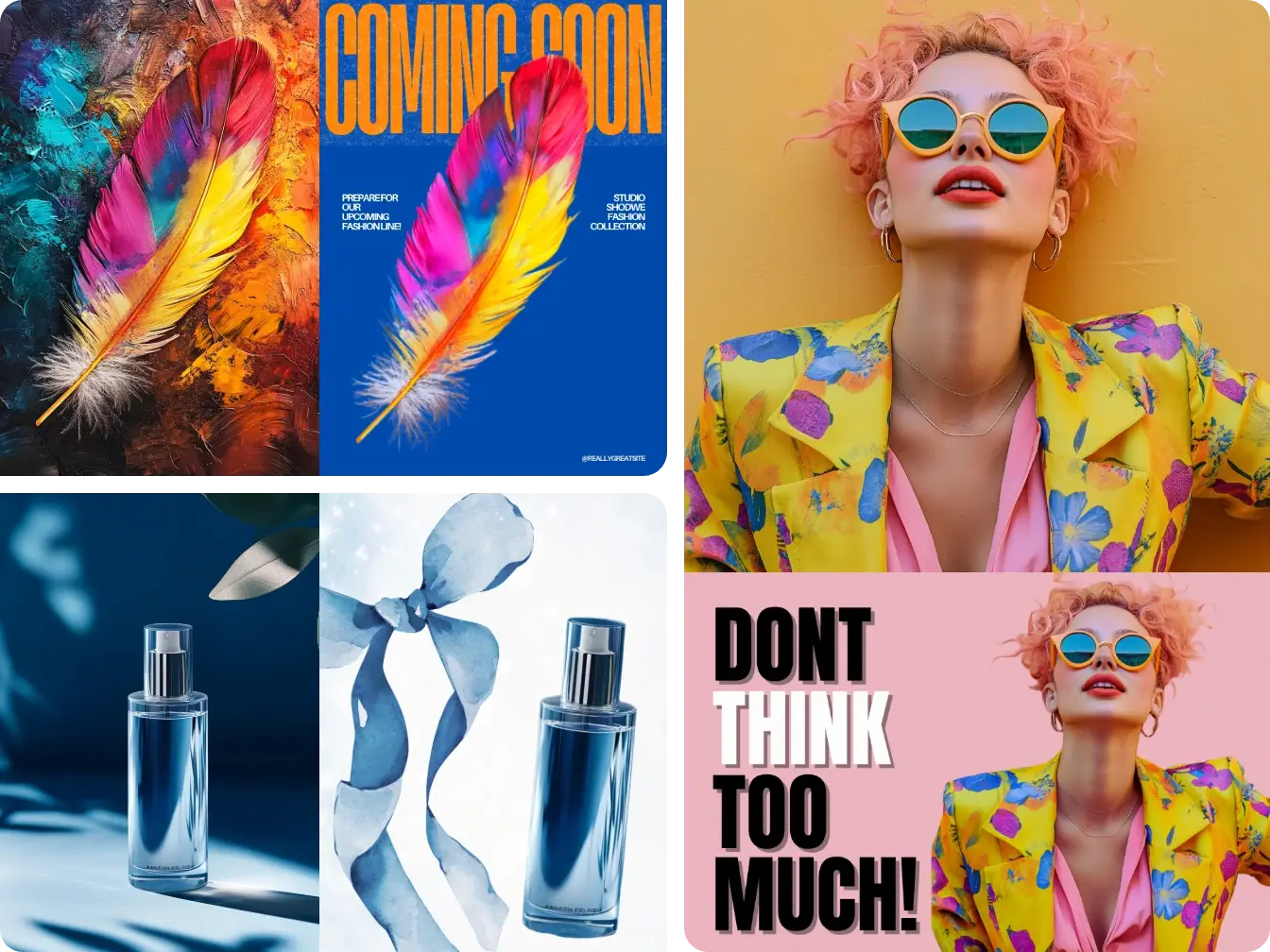 imágenes de efectos de reemplazo de fondo en múltiples estilos