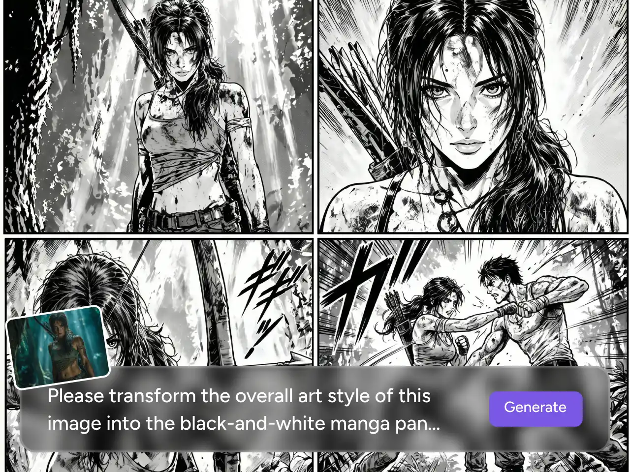 ai comic storyboards created using text and images
