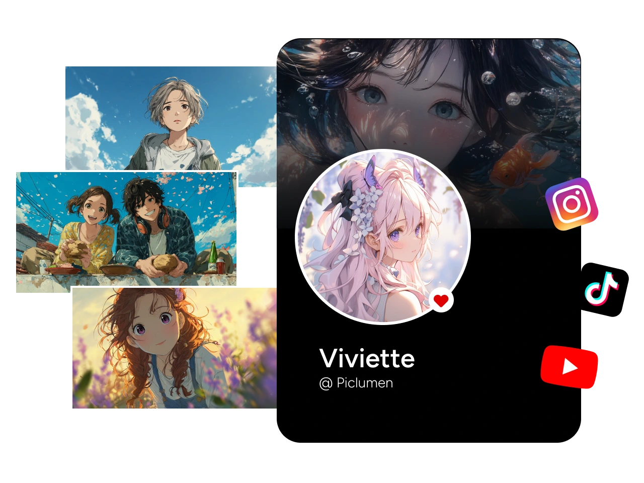 cartoon style images suitable for social media