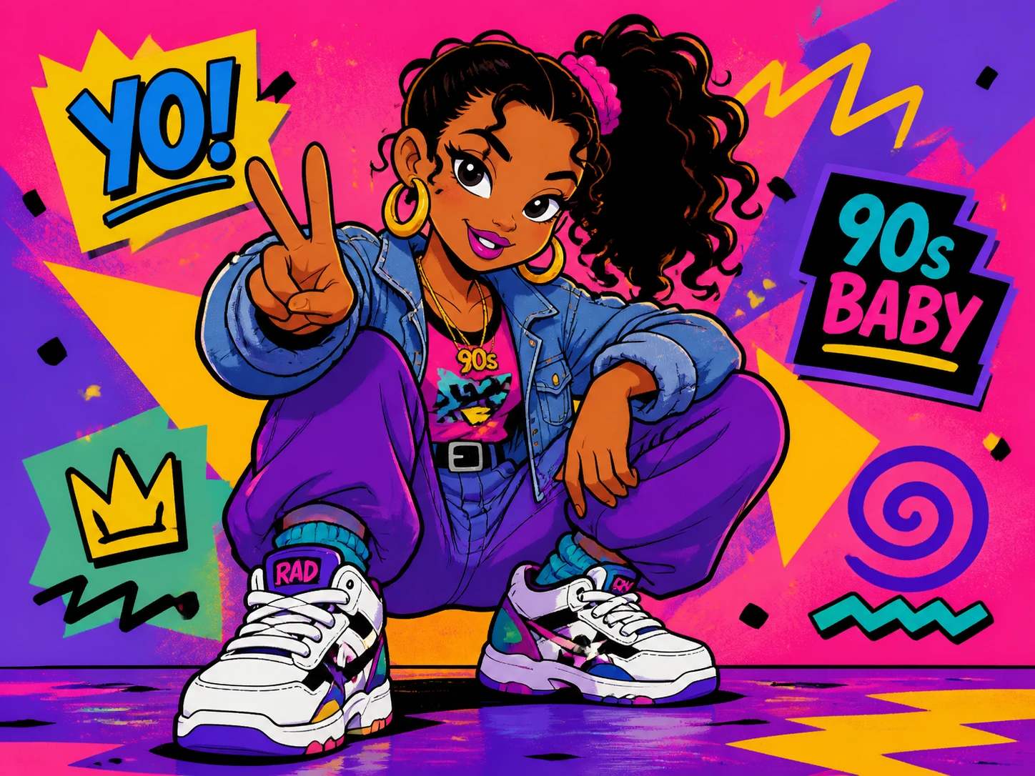 90's female cartoon character