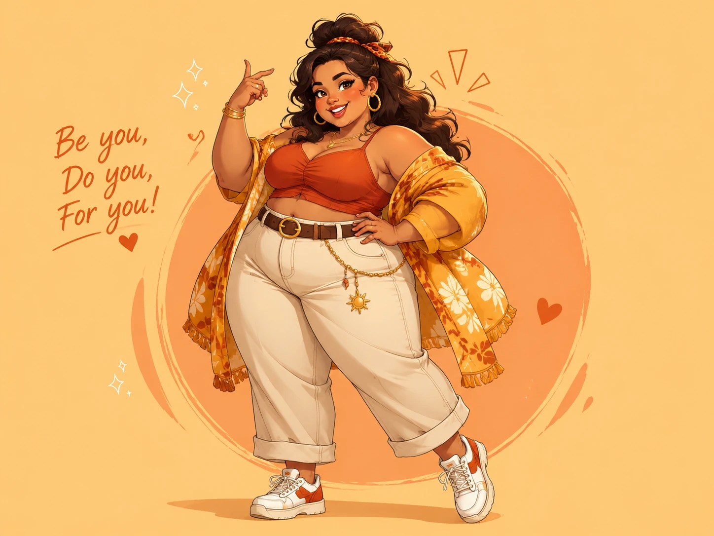 plus size female cartoon character