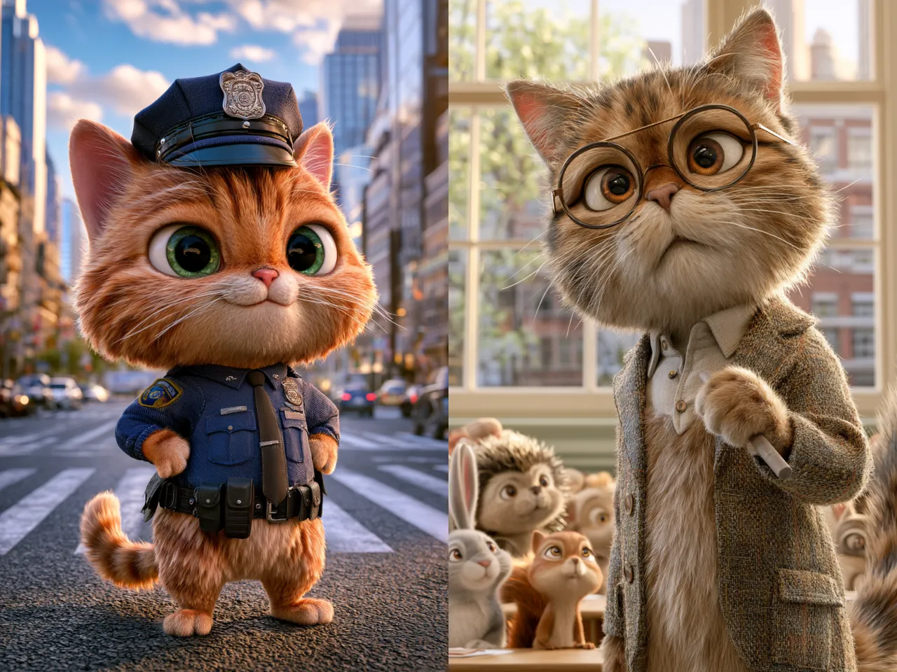 ai cat images that look human like